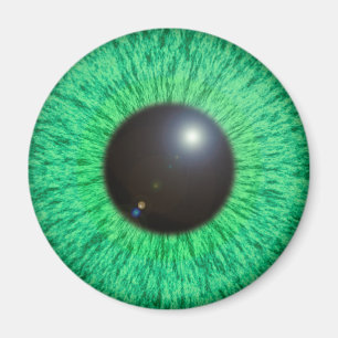 Green Blue Eye With Flare Magnet