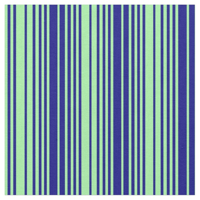 Green & Blue Lines Fabric (Close Up)