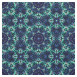 Green blue ornament fabric
