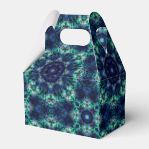 Green blue  ornament favour box