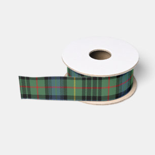 Green & Blue Plaid Grosgrain Ribbon