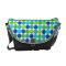 Green Blue Polka Dots Messenger Bag