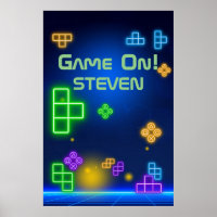 Green, blue, & purple gamer 24” x 36”