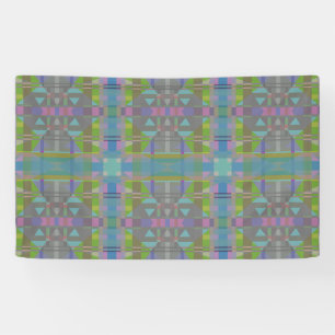 Green Blue Purple Geometric Banner