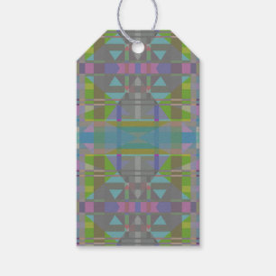Green Blue Purple Geometric Gift Tags