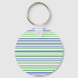 Green blue purple stripes modern custom pattern key ring