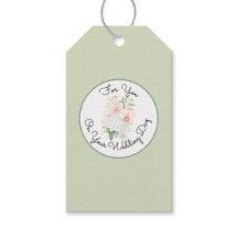 Green Blush Peach Orchid Flowers Bridal Shower 