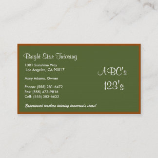 Green Board Basics Business Card