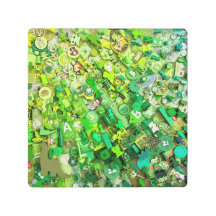 Green Board Game Components