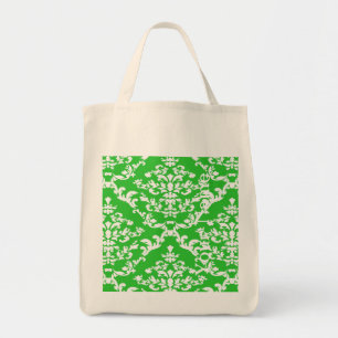Green Bold Damask w/ name @ Emporiomoffa Tote Bag