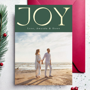 GREEN BOLD GOLD JOY Christmas Photo
