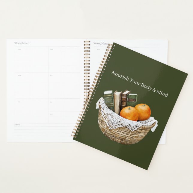 Green Books & Oranges Nourishment Planner (Display)