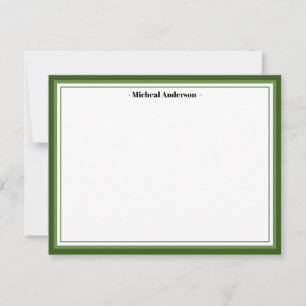 Green Border Classic Personalised Card