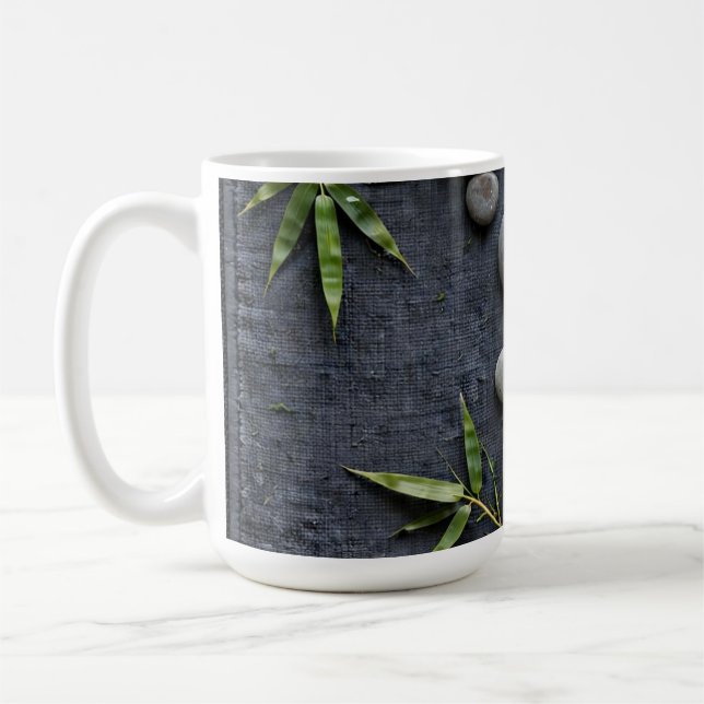 Green Botanical Art Mug (Left)