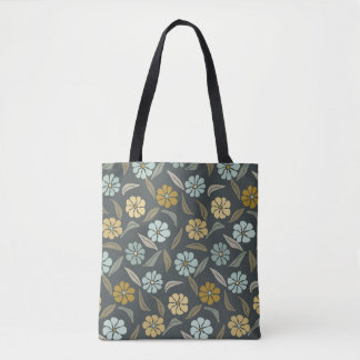 Green Botanical Bloom Tote