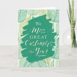 Green Botanical Business Customer Reactivation Announcement