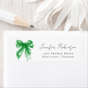 Green Bow Coquette Script Sweet 16 Party