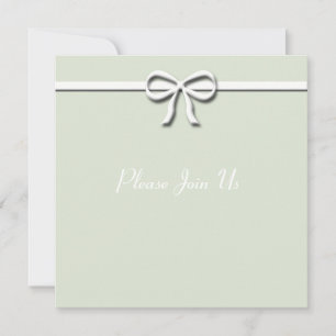 Green Bow Invitation