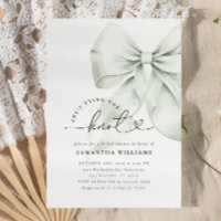 Green Bow Tying the Knot Bridal Shower
