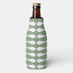 Green Bowties Bottle Cooler