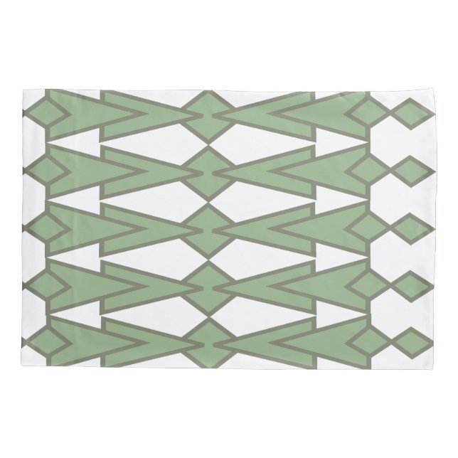 Green Bowties  Pillowcase (Back)