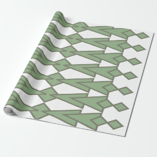 Green Bowties Wrapping Paper