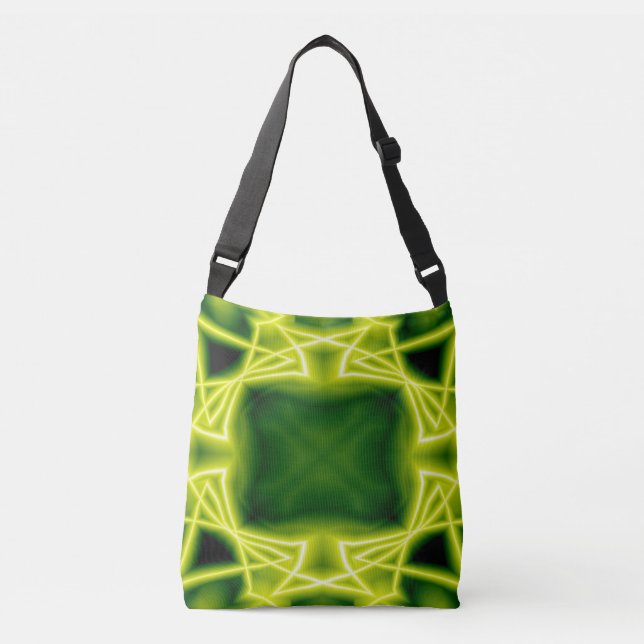 Green Boxes Crossbody Bag (Front)