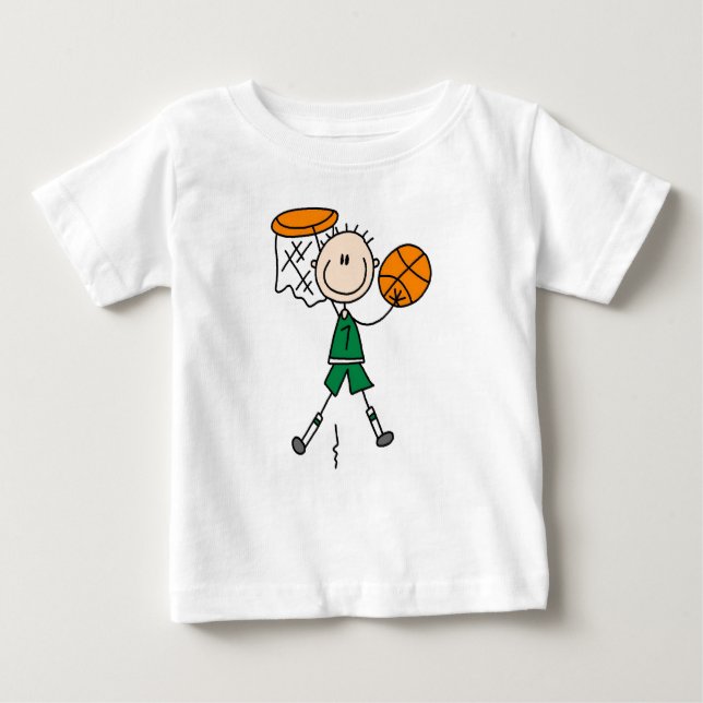 Green Boy Basketball Player t-shirts and Gifts (Front)