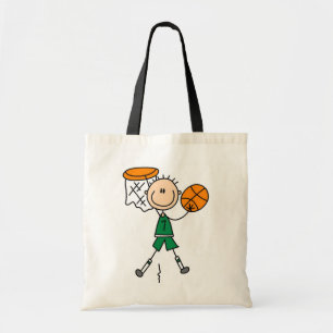 Green Boy Basketball Player t-shirts and Gifts Tote Bag