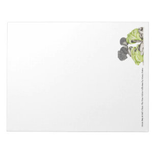 Green Boy & Girl 1 Letter Notepad