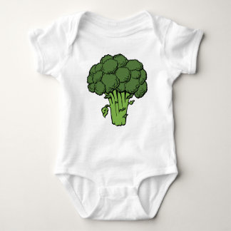 Green Broccoli Baby Bodysuit