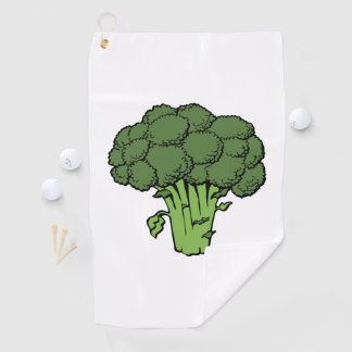 Green Broccoli Golf Towel