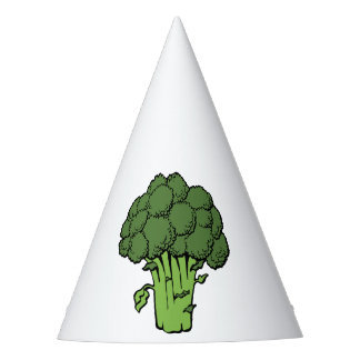 Green Broccoli Party Hat