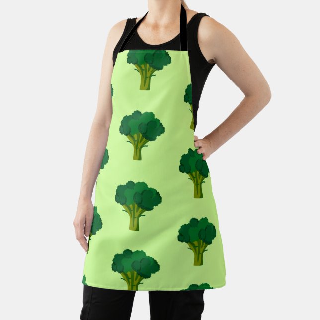 Green Broccoli Vegetable Healthy Eating Veggie Apron (Insitu)