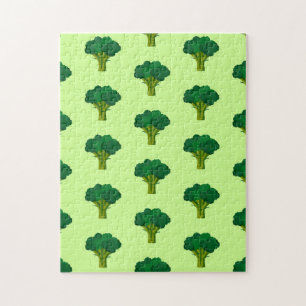 Green Broccoli Vegetable Healthy Eating Veggie Jigsaw Puzzle
