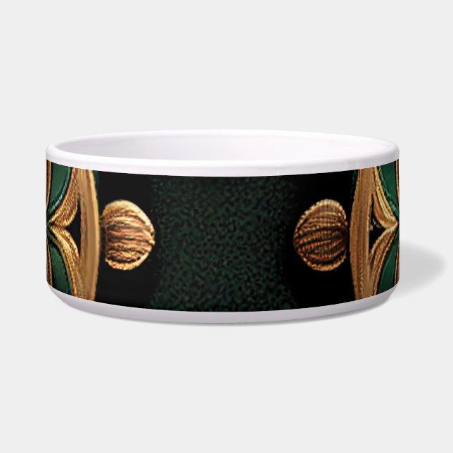 Green Bronze Ornamental Plaid Pattern Decoration (Front)