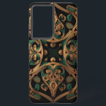 Green Bronze Ornamental Plaid Pattern Decoration Samsung Galaxy Case<br><div class="desc">Introducing the Green and Bronze Ornamental Plaid Pattern Decoration, a stunning and unique design that will add a touch of elegance to any product. This design features a mesmerising blend of lush green and warm bronze colours, arranged in a beautiful plaid pattern that will captivate the eye. The intricate ornamental...</div>