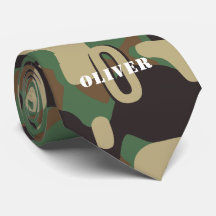 Green Brown Beige Camo Camouflage Monogram Name