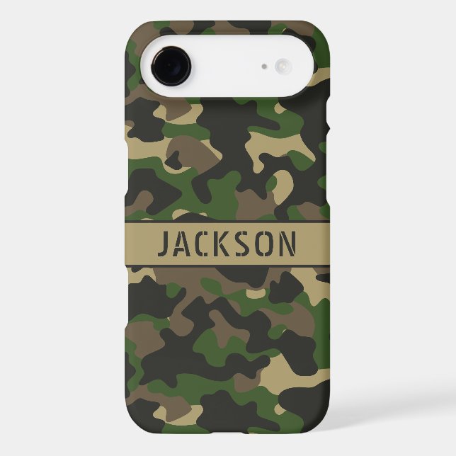 Green Brown Camouflage Personalised (Back)