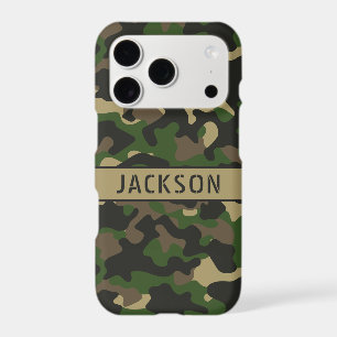 Green Brown Camouflage Personalised