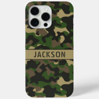 Green Brown Camouflage Personalised