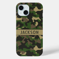 Green Brown Camouflage Personalized