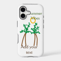 Green brown coconut tree summer vibes add your tex
