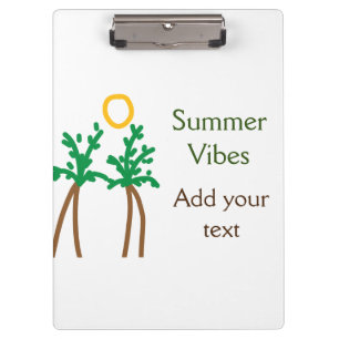 Green brown coconut tree summer vibes add your tex clipboard