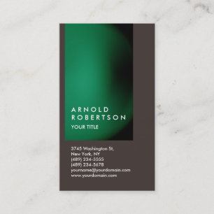 Green Brown Customise Professional Business Card