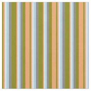 Green, Brown, Light Cyan, Light Blue, and Grey Fabric