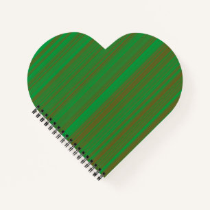 Green Brown Stripes Notebook