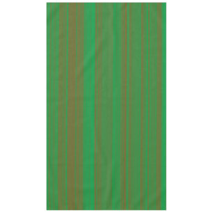 Green Brown Stripes Tablecloth