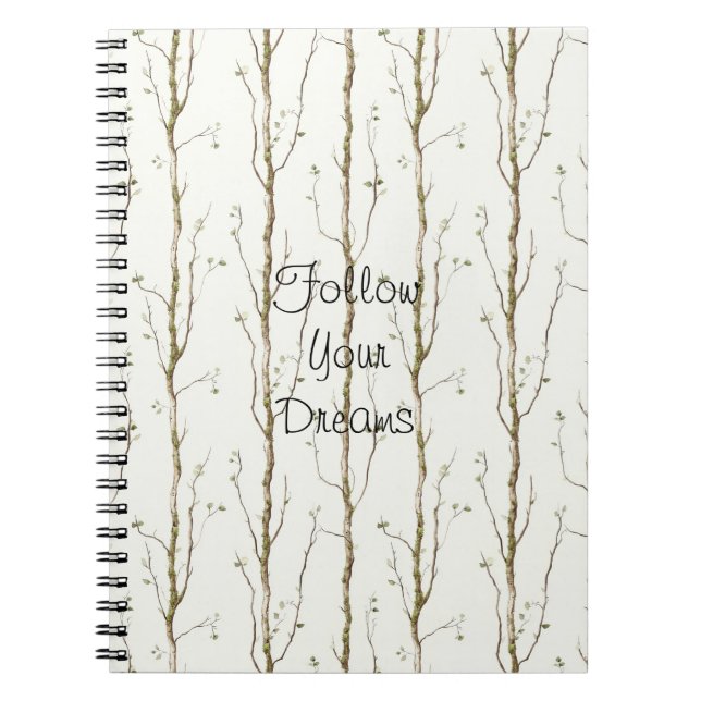 Green Brown Trees   Notebook (Front)