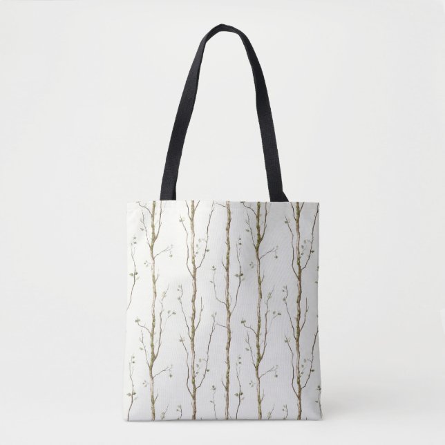 Green Brown Trees  Tote Bag (Front)